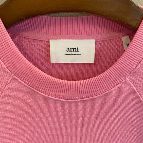 Ami Crew Neck Long Sleeve Sweatshirt - Picture 5 of 8